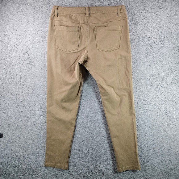 BYLT Mens Premium Basics Everyday Pant 2.0 Skinny Fit Khaki Size 33 - Picture 6 of 9